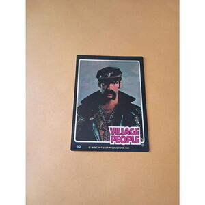 Vintage 1979 Village People Trading Card #60 Disco Era Vintage Music Collectible